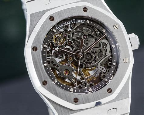 black audemars piguet royal oak skeleton|Audemars Piguet royal oak open worked skeleton.